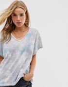 Free People All Mine Tie Dye T-shirt-gray