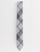 Twisted Tailor Tie With Gray Check