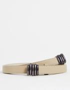 Nali Thin Belt In Beige-neutral