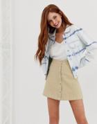 Stradivarius Tie Dye Denim Jacket In Blue - Blue