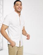 Asos Design Slim Fit Oxford Shirt In White