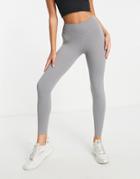 South Beach High Waisted Leggings In Slate Gray