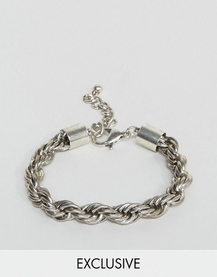Designb London Silver Chain Bracelet - Silver