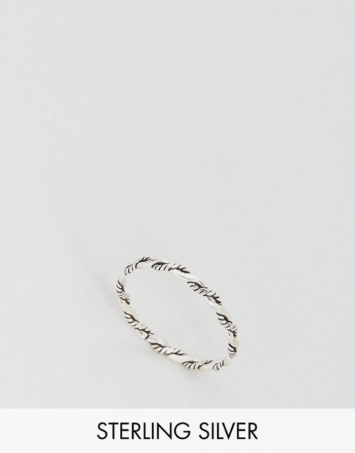 Kingsley Ryan Sterling Silver Twist Ring - Silver