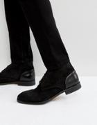 Hudson London Ryecroft Suede Desert Boots In Black - Black