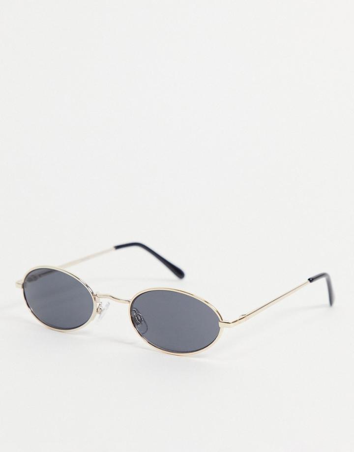 Madein. Slim Line Sunglasses-gold