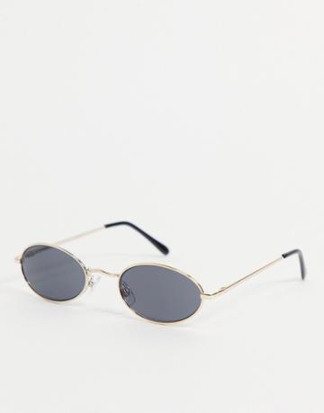 Madein. Slim Line Sunglasses-gold