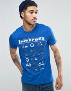 Lambretta Multi Scooter T-shirt - Blue