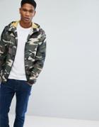 Jack & Jones Originals Lightweight Jacket In Camo - Green