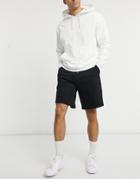 Asos Design Oversized Jersey Shorts In Black