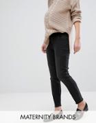 New Look Maternity Washed Skinny Jeans - Black