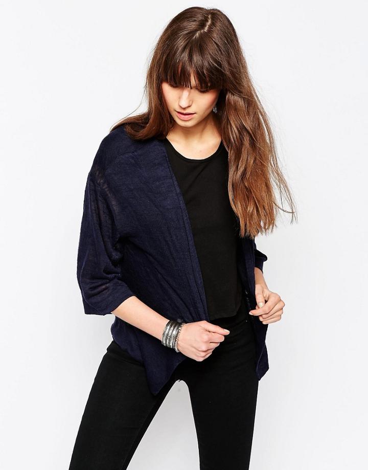 Only Alba Cardigan In Navy - Night Sky
