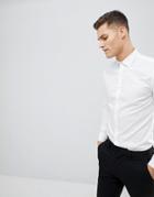 Mango Man Slim Fit Smart Shirt In White - White