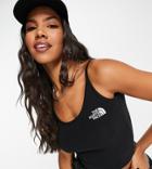 The North Face Cropped Tank Top In Black