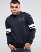 Puma Logo Crew Sweatshirt In Black 83833601 - Black