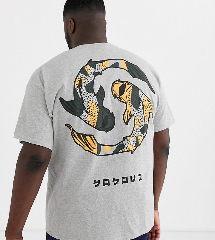 Hnr Ldn Plus Koi Back Print T-shirt