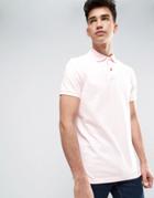 Hollister Slim Fit Pique Polo - Pink