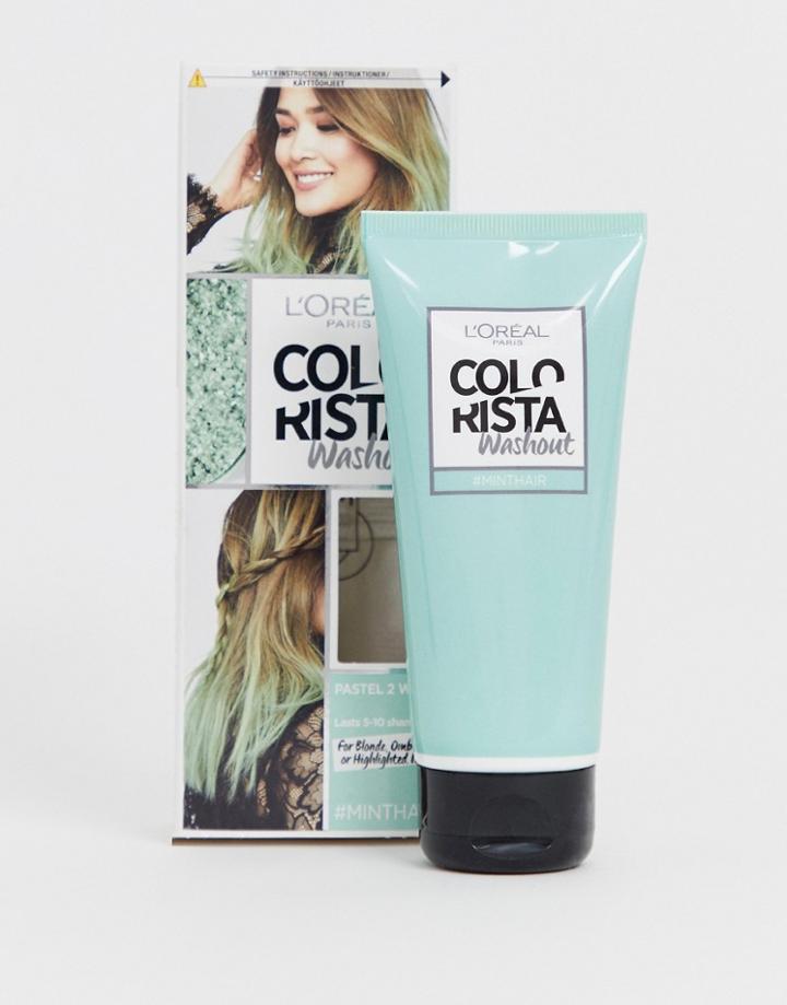 L'oreal Paris Colorista Washout Mint Green Semi-permanent Hair Dye - Green