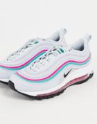 Nike Air Max 97 Sneakers In Pure Platinum/pink Prime-gray