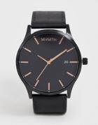 Mvmt Classic Leather Watch-black