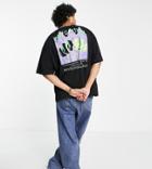 Collusion T-shirt With Back Print In Black