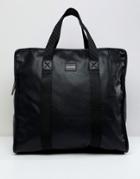 Asos Design Large Shopper Bag In Black - Black