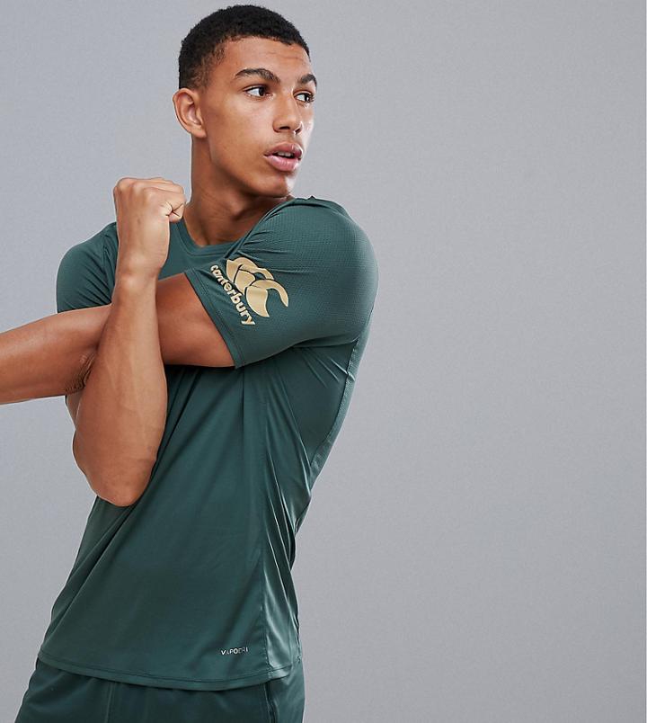 Canterbury Vapodri Superlight T-shirt In Khaki Exclusive To Asos - Green