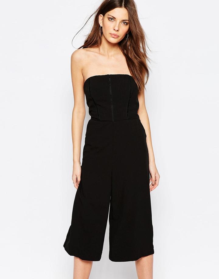 Vila Bandeau Casual Jumpsuit - Black
