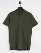 Jack & Jones Originals Round Logo Polo Top In Forest Night-green