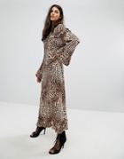 Gestuz Leopard Long Dress - Multi