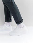 Pull & Bear Contrast Knit Sneaker In White - White