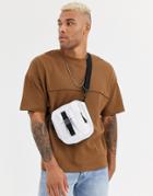 Asos Design Oversized T-shirt With Seam In Waffle In Brown