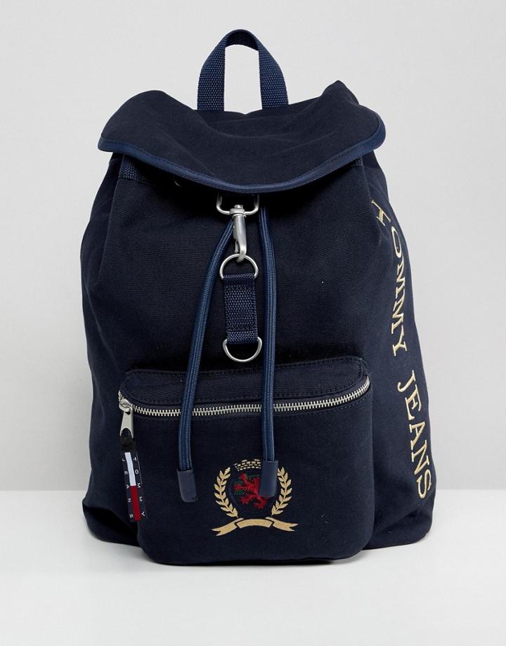 Tommy Jeans 6.0 Limited Capsule Backpack With Crest Logo In Navy - Navy