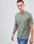 Asos Design Relaxed Fit T-shirt In Green - Green