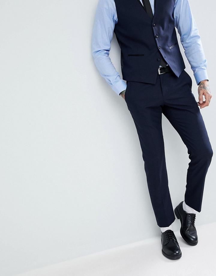 Selected Homme Slim Tuxedo Pants - Navy