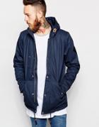 Fat Moose Outskirts Parka In Insulated Coated Cotton - Navy