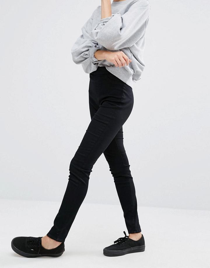 Monki Denim Jegging - Black