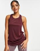 Asos 4505 Icon Tank In Longer Length-red