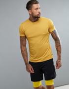 Adidas Training Freelift T-shirt In Yellow Br4153 - Yellow