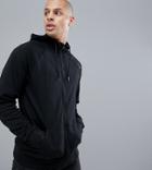 First Menswear Decon Slim Hood Zip - Black