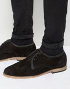 Hudson London Hayane Suede Derby Shoes - Black