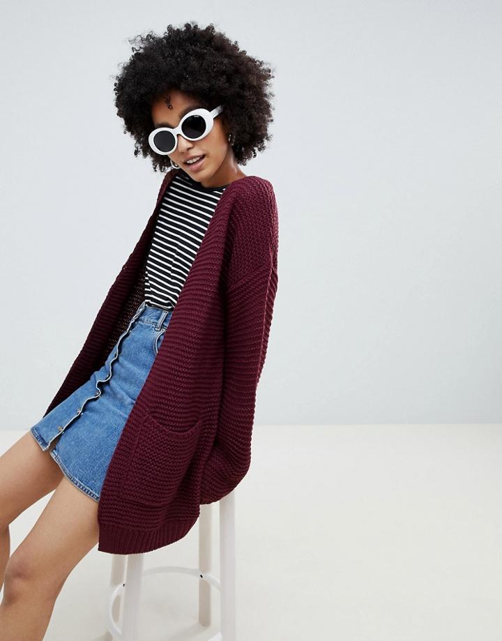 Brave Soul Amber Cardigan - Red