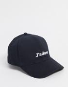 Asos Design Baseball Cap With J'adore Logo In Black