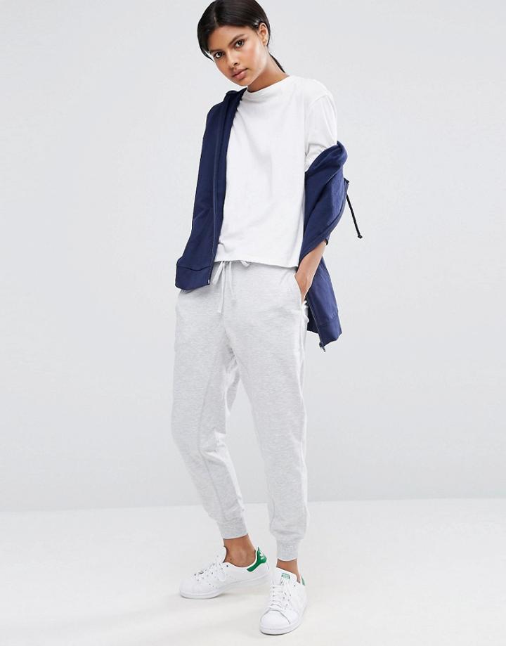 Asos Girlfriend Slouch Joggers - Gray