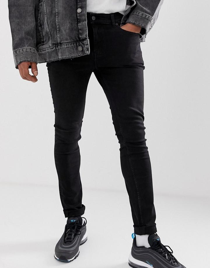 Cheap Monday Tight Skinny Jeans In Black Haze