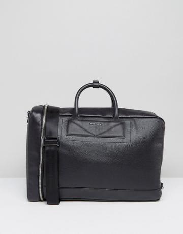 Diesel Leather Convertible Carryall Backpack - Black