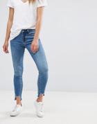 Only Raw Hem Denim Jean - Blue