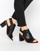 Asos Elinor Sling Back Ankle Boots - Black