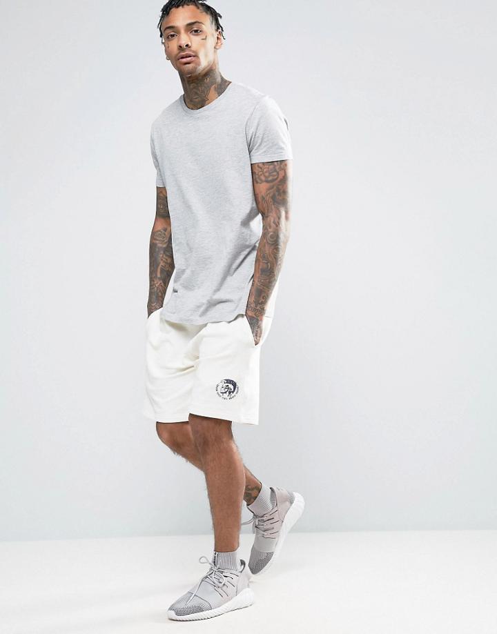 Diesel Lounge Shorts Regular Fit Oatmeal - White