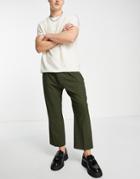 Bolongaro Trevor Extreme Wide Leg Pants In Khaki-green